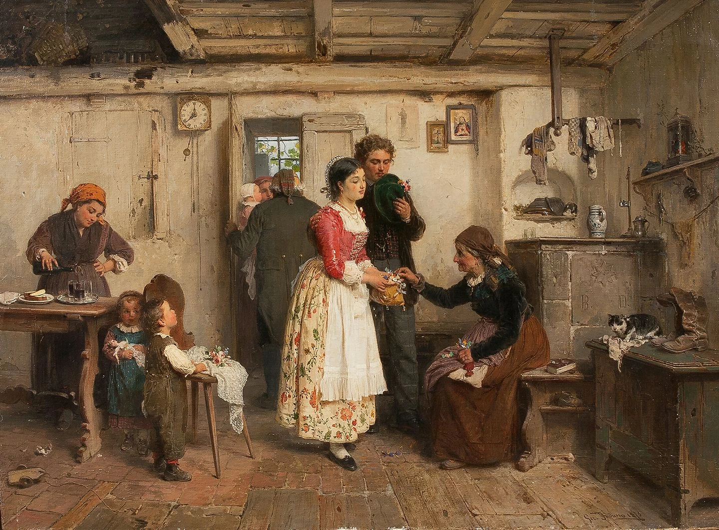 La presentazione dei fidanzati, 1875